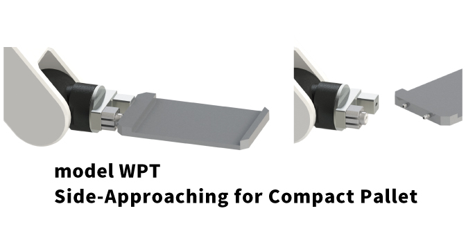 Side-Approaching for Compact Pallet